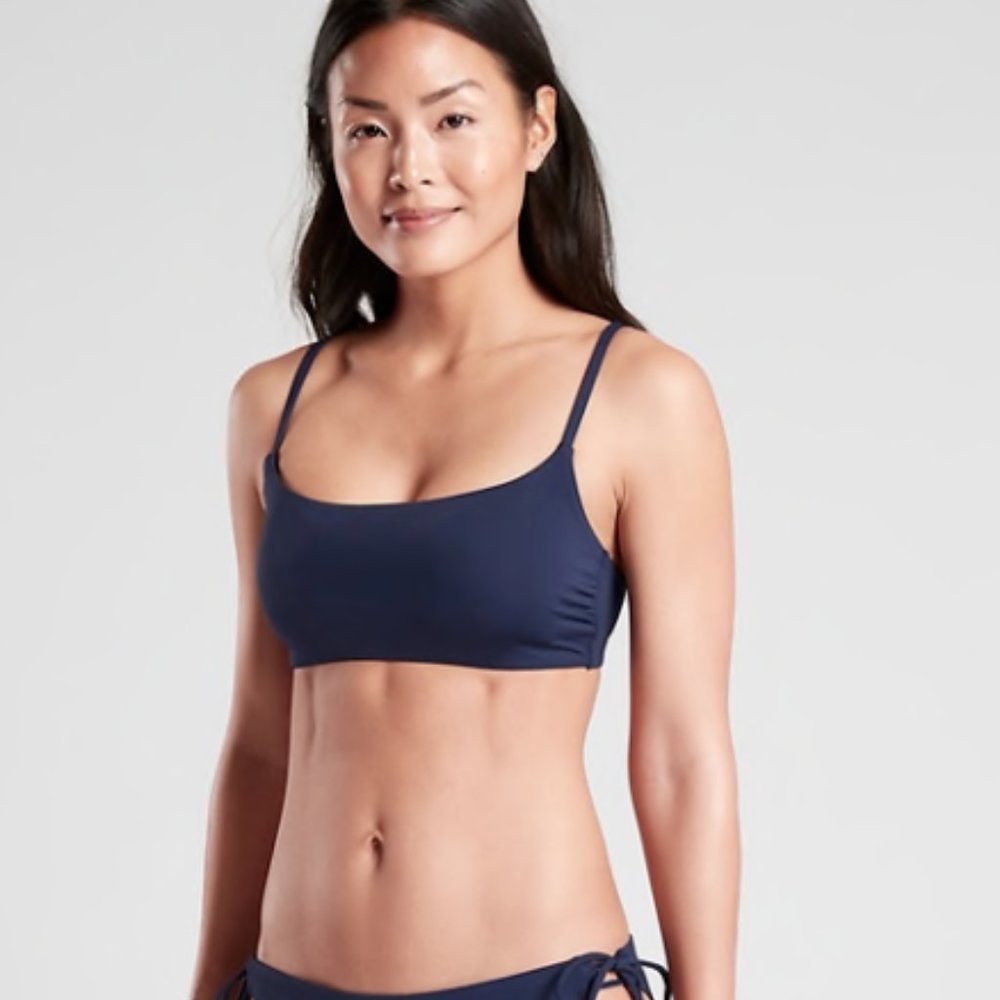 Athleta A-C- Scoop Bikini Top Small NWOT